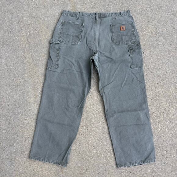 Carhartt 42x32 Duck Canvas Dungaree Fit B11-MOS Carpenter Work Pants 100% Cotton - Picture 1 of 8